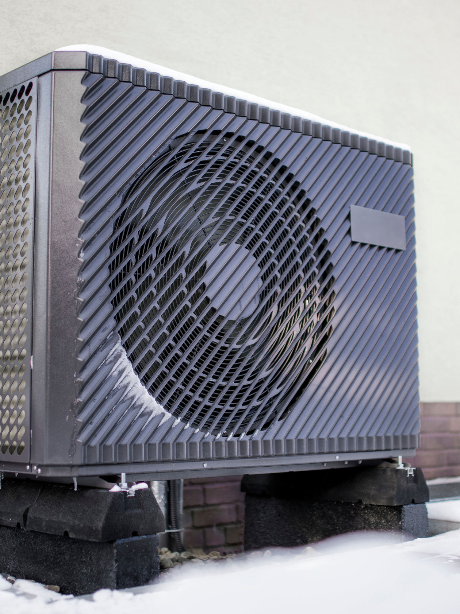 Air source heat pump installation
